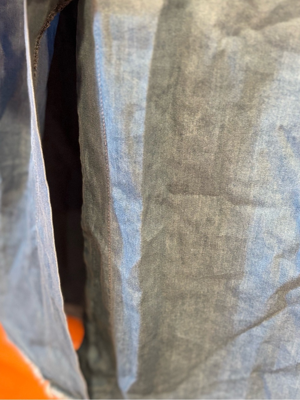 ONE by One Teaspoon Denim Shirt Dress Light Wash Relaxed Oversized Midi Small - Picture 7 of 11